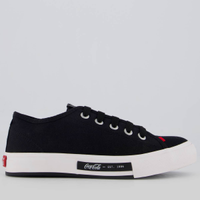 Tênis Coca Cola Daytona Feminino Preto
