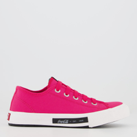 Tênis Coca Cola Daytona Feminino Rosa e Branco