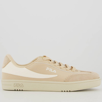 Tênis Fila Court 80 Feminino Bege e Dourado