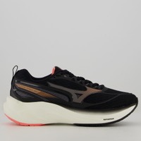 Tênis Mizuno Space 5 Feminino Preto e Coral