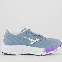 Tênis Mizuno Wave Sky 8 Feminino Cinza e Roxo