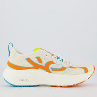 Tênis Olympikus Corre 4 Strava Feminino Off White e Laranja