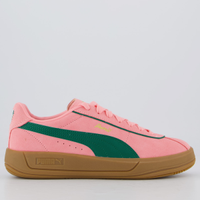 Tênis Puma Club Klassika SD Feminino Rosa e Verde