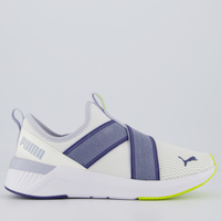 Tenis Puma Softride Harli Slip ON WNS Feminino Branco e Lilas