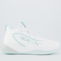 Tênis Skechers SKX League Branco e Azul Claro