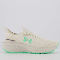 Tênis Under Armour Charged Quicker 2 Bege e Verde
