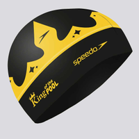 Touca de Natação Speedo Kingdom Infantil Preta e Amarela