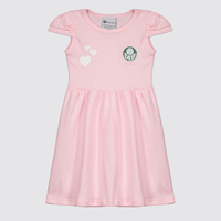 Vestido Palmeiras Infantil Rosa