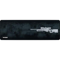 Mousepad Gamer Rise Mode Speed, Sniper, Estendido (900x300mm), Cinza, Borda Costurada - RG-MP-06-SPG