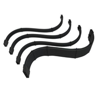 Cabo Extensor de Fonte Sleeved Rise Mode, 4 em 1, 1x 24p ATX, 1x 4+4p CPU, 2x 6+2p PCIe, Preto - RM-SL-FB