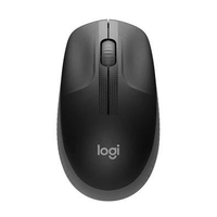 Mouse sem fio Logitech M190 com Design Ambidestro de Tamanho Padrão, Conexão USB e Pilha Inclusa, Cinza - 910-005902