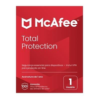 Gift Card Antivirus McAfee Proteção Total para 01 Dispositivo - 1 Ano de acesso, Digital para download