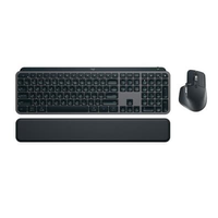 Kit Teclado e Mouse Sem Fio MX Keys S, Bluetooth ou Receptor Logi Bolt, com Apoio para as Mãos, Grafite - 920-011605