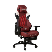 Cadeira Gamer 1STPLAYER DUKE, Até 160kg, Almofadas e Apoio para os Pés, Cilindro de Gás Classe 4, Preta, Branca e Vermelha - DUKE-FR-BKWHRE