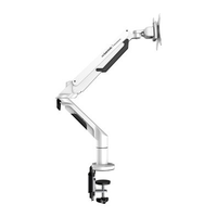 Suporte de Mesa Articulado para Monitor de 17" a 36" FlexiSpot MA8, Ajustes com Pistão a Gás, VESA, Branco - MA8W