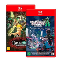 Kit Jogo Hyrule Warriors: Age of Imprisonment + Pokémon Legends Z-A, Nintendo Switch 2