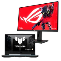 Kit Notebook Gamer ASUS TUF Gaming A15 RTX3050, RYZEN 7, 16 GB, 512 SSD, KeepOS - FA506NCG-HN298 + Monitor Gamer ASUS ROG Strix 27", QHD, 180Hz, 1ms, Fast IPS, VRR, G-Sync, FreeSync, HDR 400, USB-C, Altura Ajustável - XG27ACS