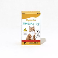 Organnact Ômega 3+6+D para Gatos - 30 ml