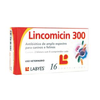 Antibiótico Lincomicin 300 para Cães e Gatos - 16 comprimidos