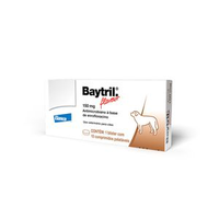 Baytril Flavour 150mg Antimicrobiano - 10 comprimidos
