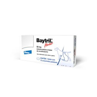 Baytril Flavour 50mg Antimicrobiano - 10 comprimidos