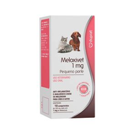 Anti-Inflamatório Meloxivet 1mg - 10 comprimidos