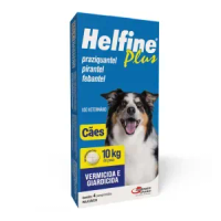 Vermífugo Helfine Plus para Cães - 4 Comprimidos