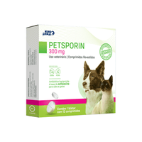 PetSporin 300mg Mundo Animal - 12 comprimidos