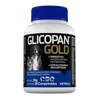 Glicopan Gold Comprimidos Suplemento de Vitaminas Vetnil - 30 Comprimidos
