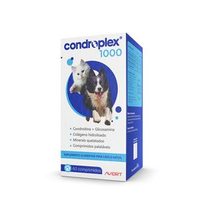 Condroplex 1000 para Cães e Gatos Comprimidos Palatáveis - 60 comprimidos