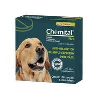 Chemital Plus para Cães Chemitec - 4 comprimidos