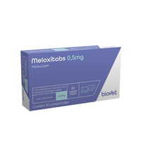 Anti-inflamatório Meloxitabs 0,5mg para Cães e Gatos Biovet - 10 comprimidos