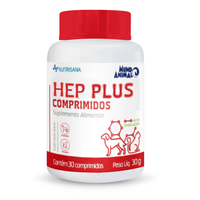 Hep Plus Nutrisana Suplemento Alimentar para Cães e Gatos Mundo Animal - 30 comprimidos