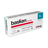 Vermífugo Basken Plus 20 Cães Raças Médios - 4 comprimidos