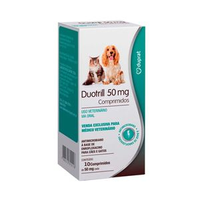 Duotrill 50mg Antimicrobiano para Cães e Gatos - 10 comprimidos