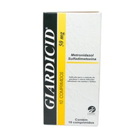 Giardicid 50mg para Cães e Gatos - 10 comprimidos
