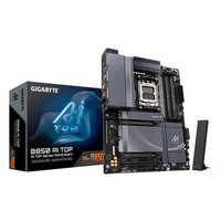 Placa Mãe Gigabyte B850 AI TOP, AMD AM5, ATX, DDR5, RGB, Wi-Fi 7, Bluetooth, Preto - B85AT-00