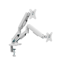 Suporte de Mesa Articulado Bluecase Ergo Flexy para 2 Monitores, 17" a 32", Suspensão a Mecânica , Até 9kg por Braço, Branco - BSMTS02-1WBX