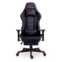 Cadeira Gamer XT Racer Attack, Até 120Kg, Reclinável, Apoio de Pés Retrátil, Cilindro de Gás Classe 4, Couro PU, Preta e Vermelha - XTR-061