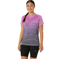 Camiseta ASICS Seamless - Feminino - Rosa/Azul
