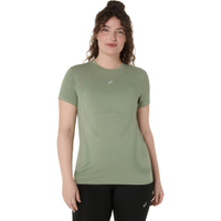 Camiseta ASICS Road Seamless - Feminino - Verde/Verde