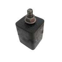 Calço de Borracha Quadrado com Mini Parafusos 44X35 Hulter HT1CBMI01P