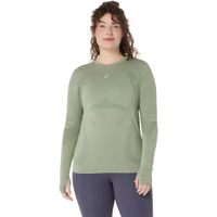 Camiseta ASICS Manga Longa Road Seamless - Feminino - Verde/Verde