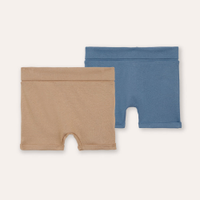 Kit de 2 shorts infantis básico de algodão colorido