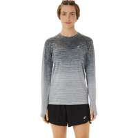 Camiseta ASICS Manga Longa Seamless - Feminino - Cinza/Cinza