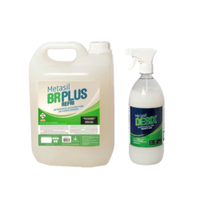 Kit Detergente Desengordurante BR Plus Refri 5 Litros + Desinfetante Bactericida Desix Talco 1 Litro