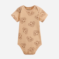 Body infantil de algodão simba bege
