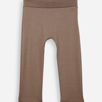 Calça básica infantil de algodão marrom