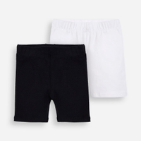 Kit de 2 bermudas infantis ciclista colorida