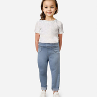 Calça legging infantil jeans azul